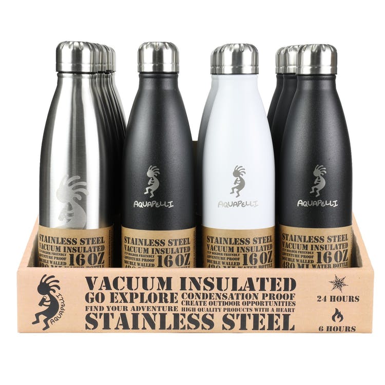 Vacuum Insulated Water Bottles - 16 oz Neutral Colors 1