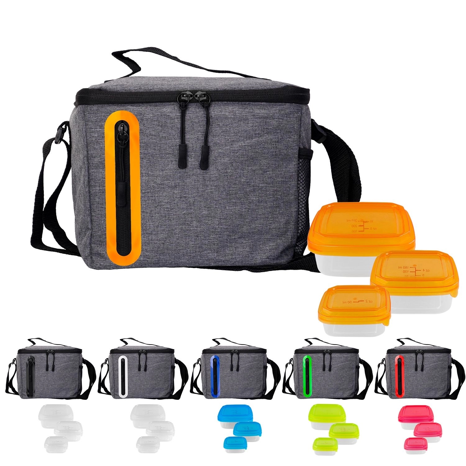 Portion Control Oval Cooler Lunch Set 20