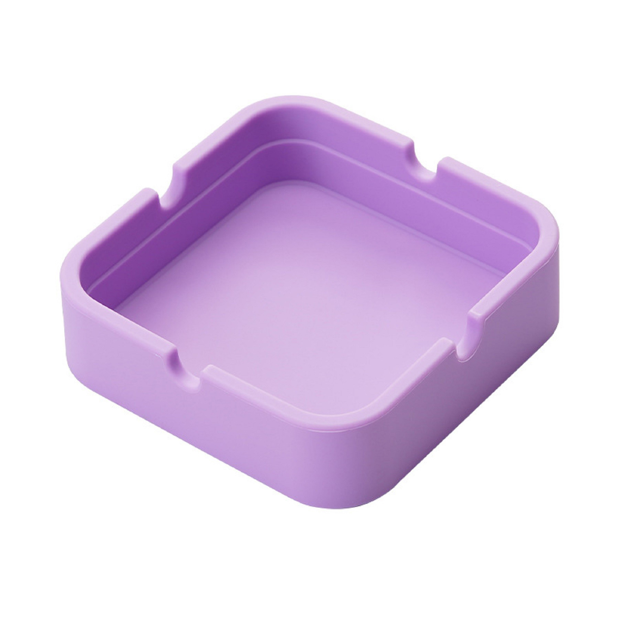 Square Silicone Ashtray Unbreakable 8