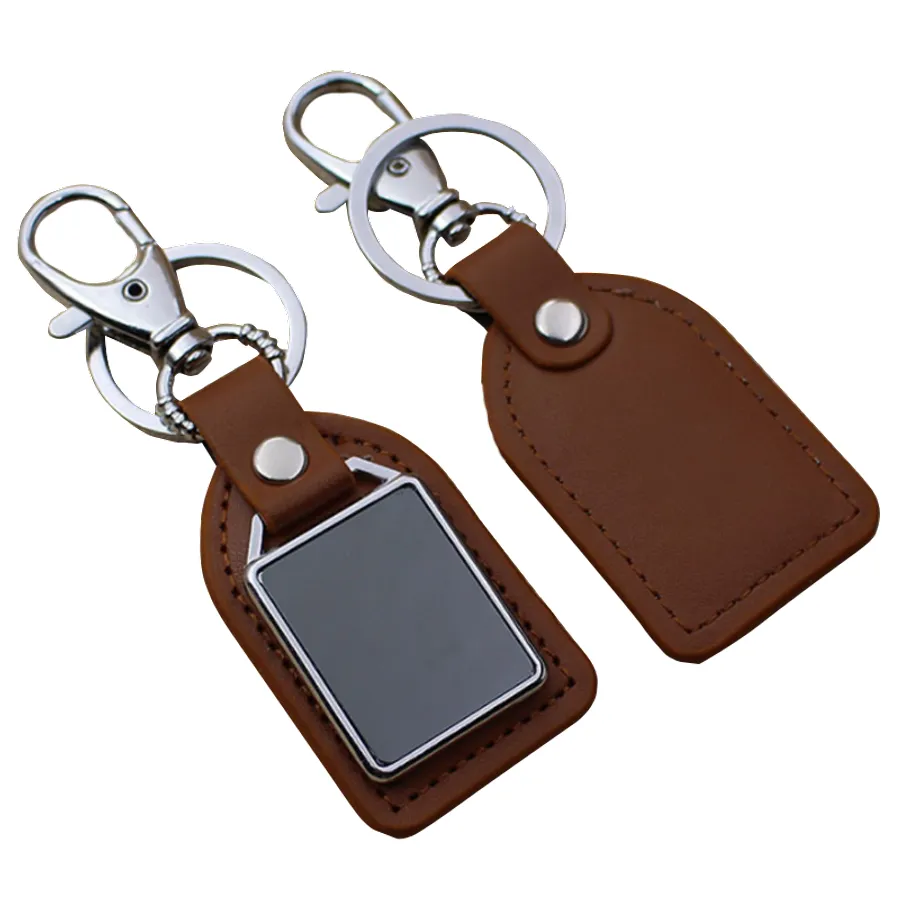 Premium Leather & Metal Keychain 1