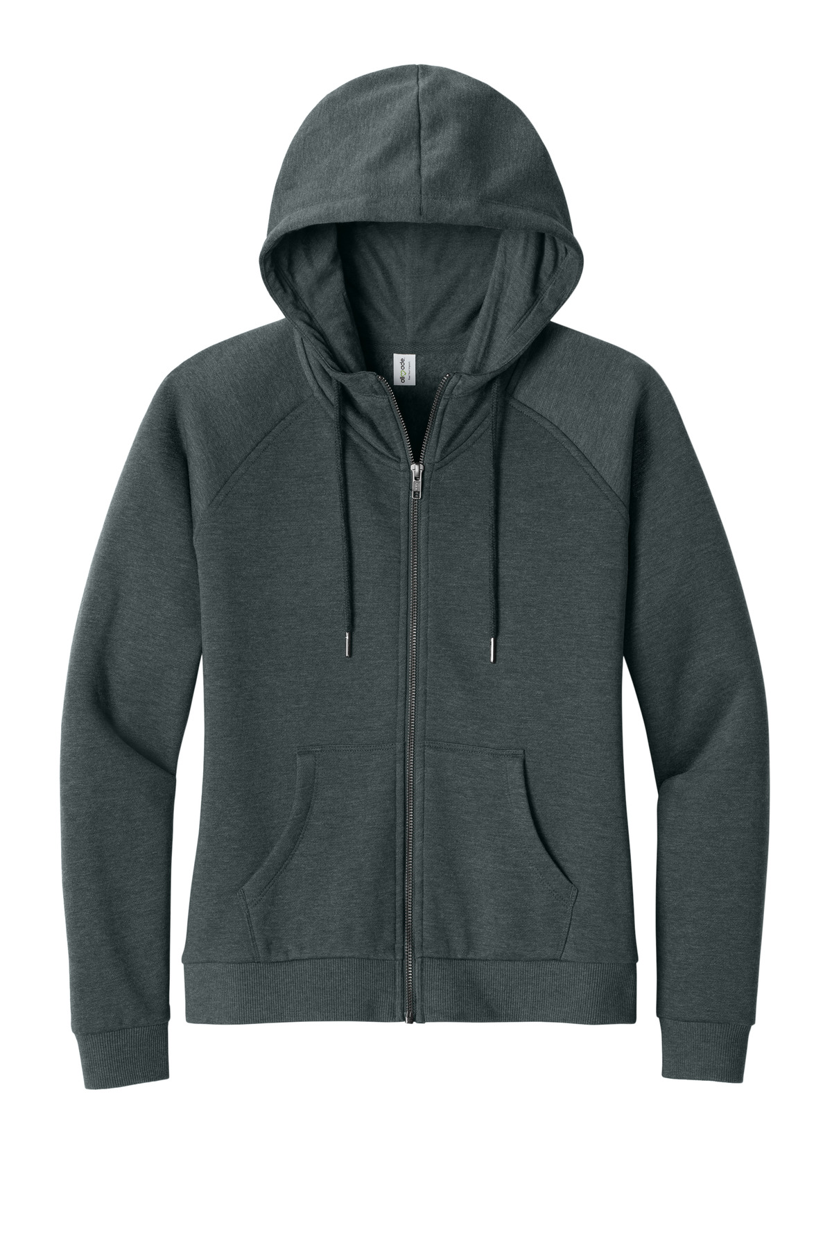 Allmade Women's Organic CVC Fleece Full-Zip Hoodie AL5003 25