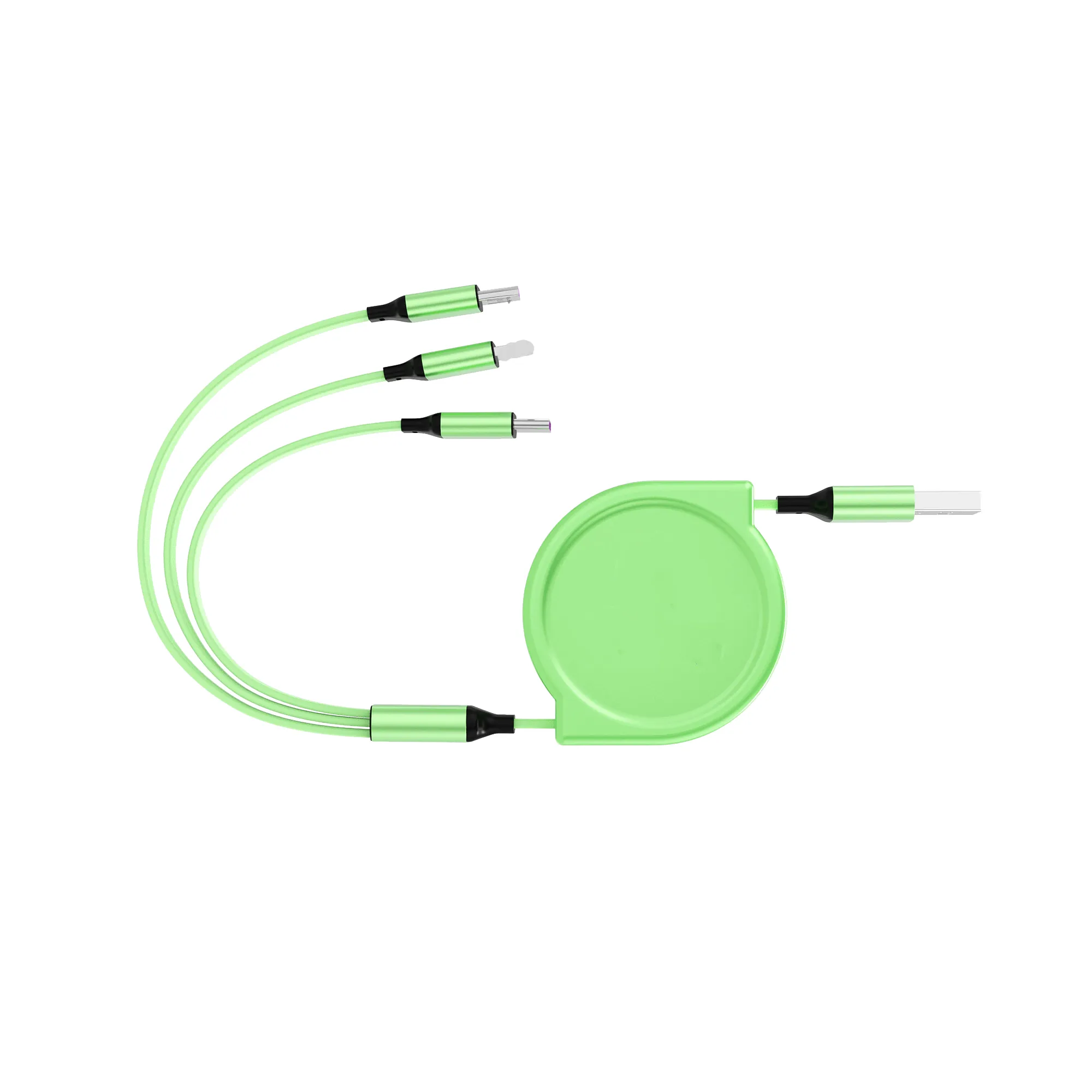 Multi 3 in 1 Retractable USB Fast Charging Cable Adapter 3