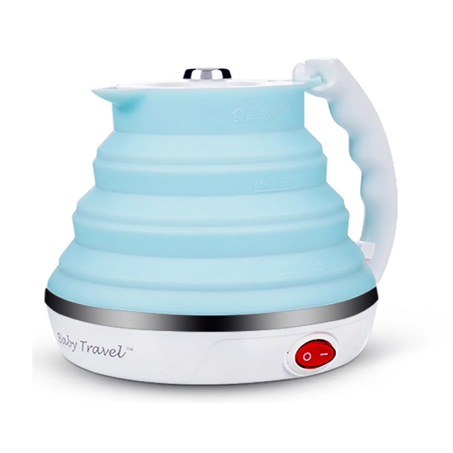 Portable Food Grade Silicone Foldable Electric Kettle Boil 3
