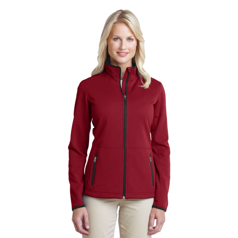 Port Authority Women's Pique Fleece Jacket. 5
