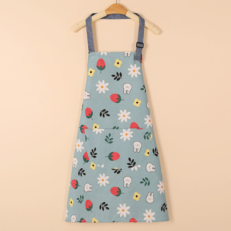 Peach Velvet Apron 3
