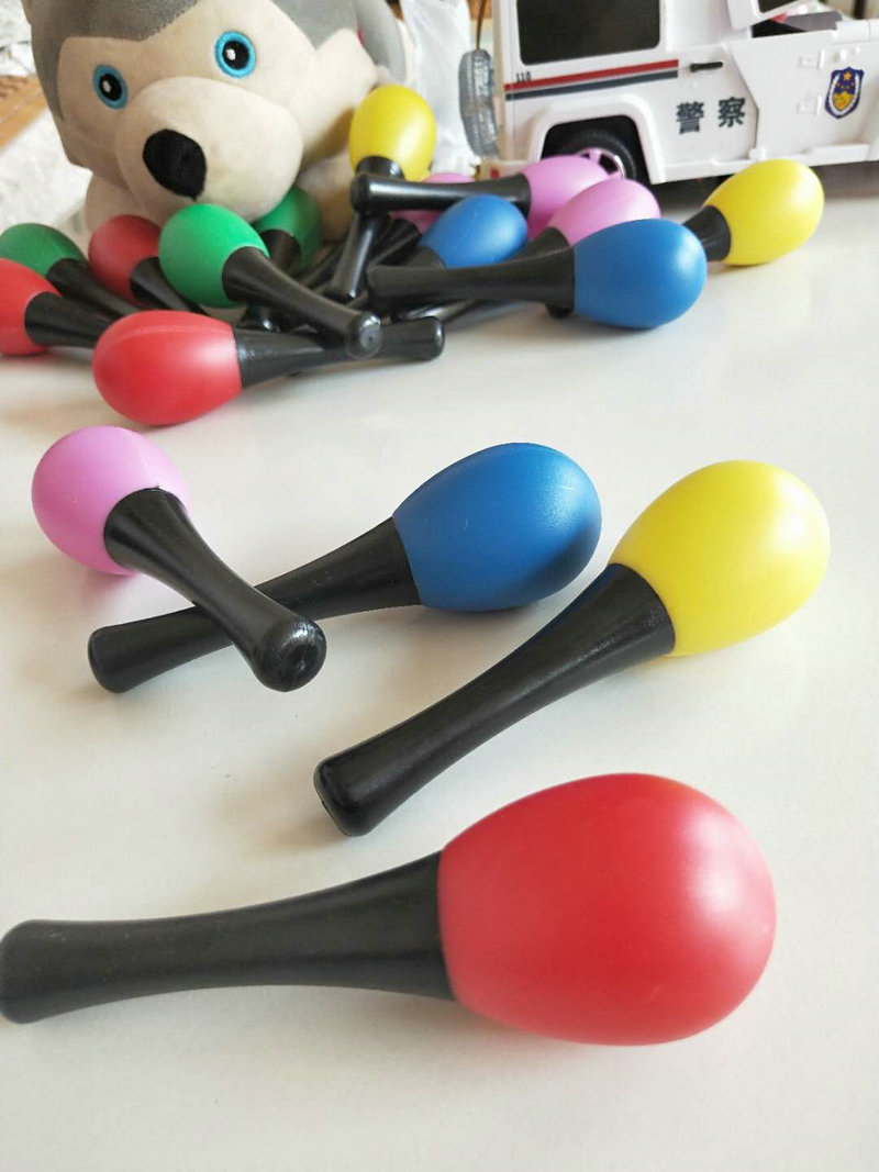 Plastic Mini Maracas Rattle Shaker Sand Hammers 2