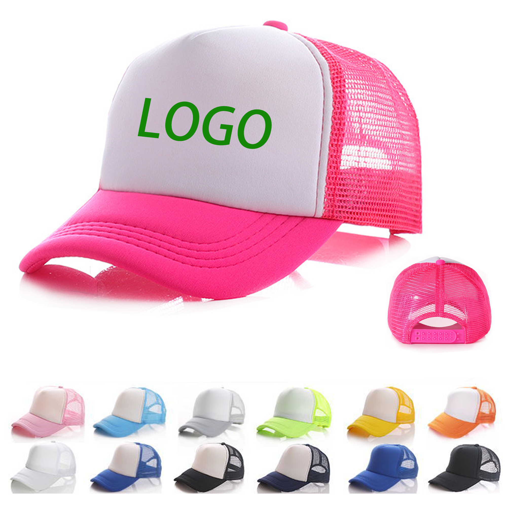 Mesh Back Sponge Bassball Cap