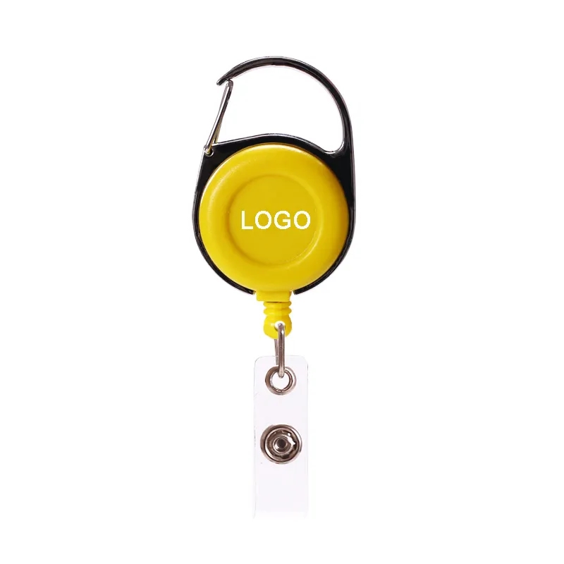 Retractable Carabiner Round Badge Reel 11
