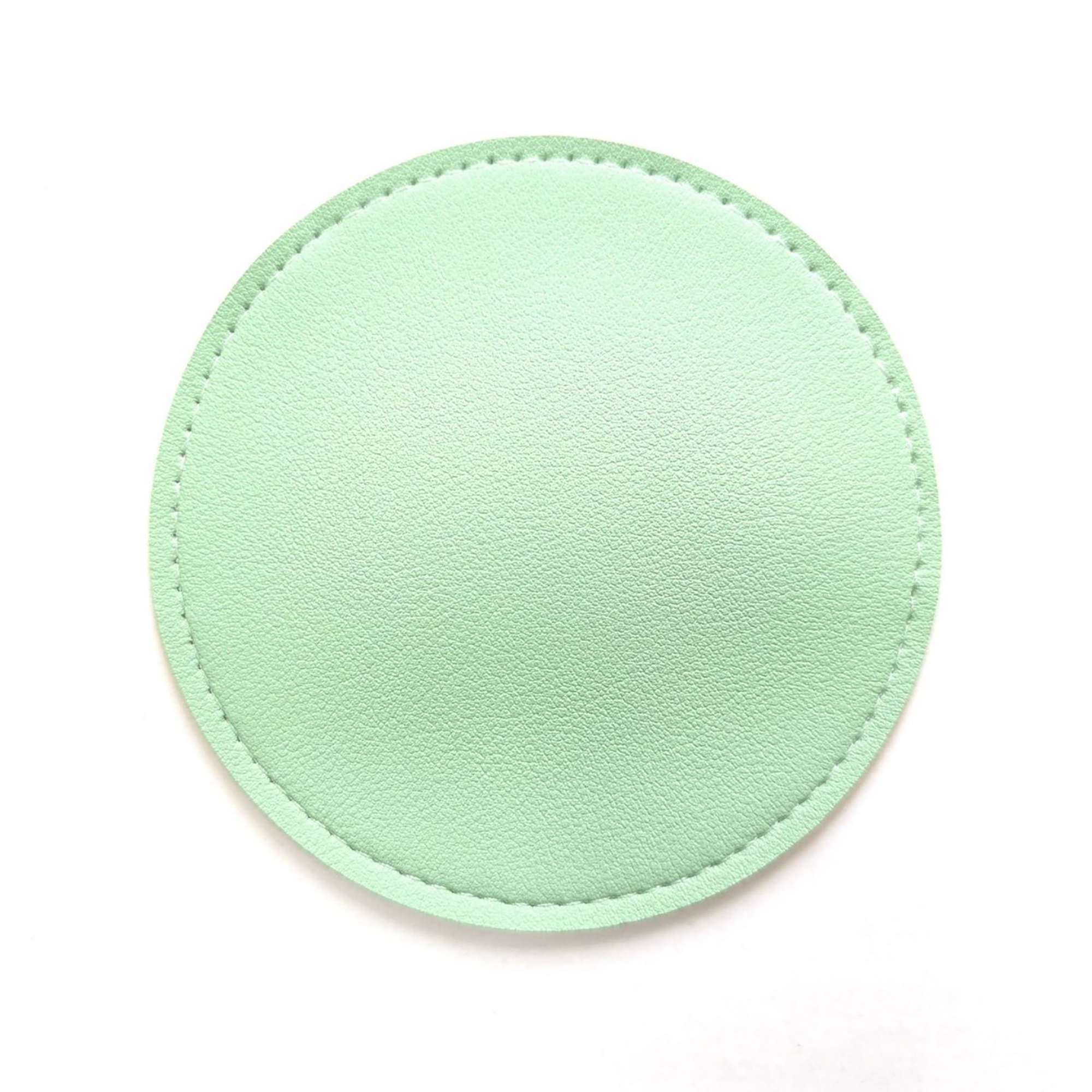 Round Leather Coffee Coaster 2