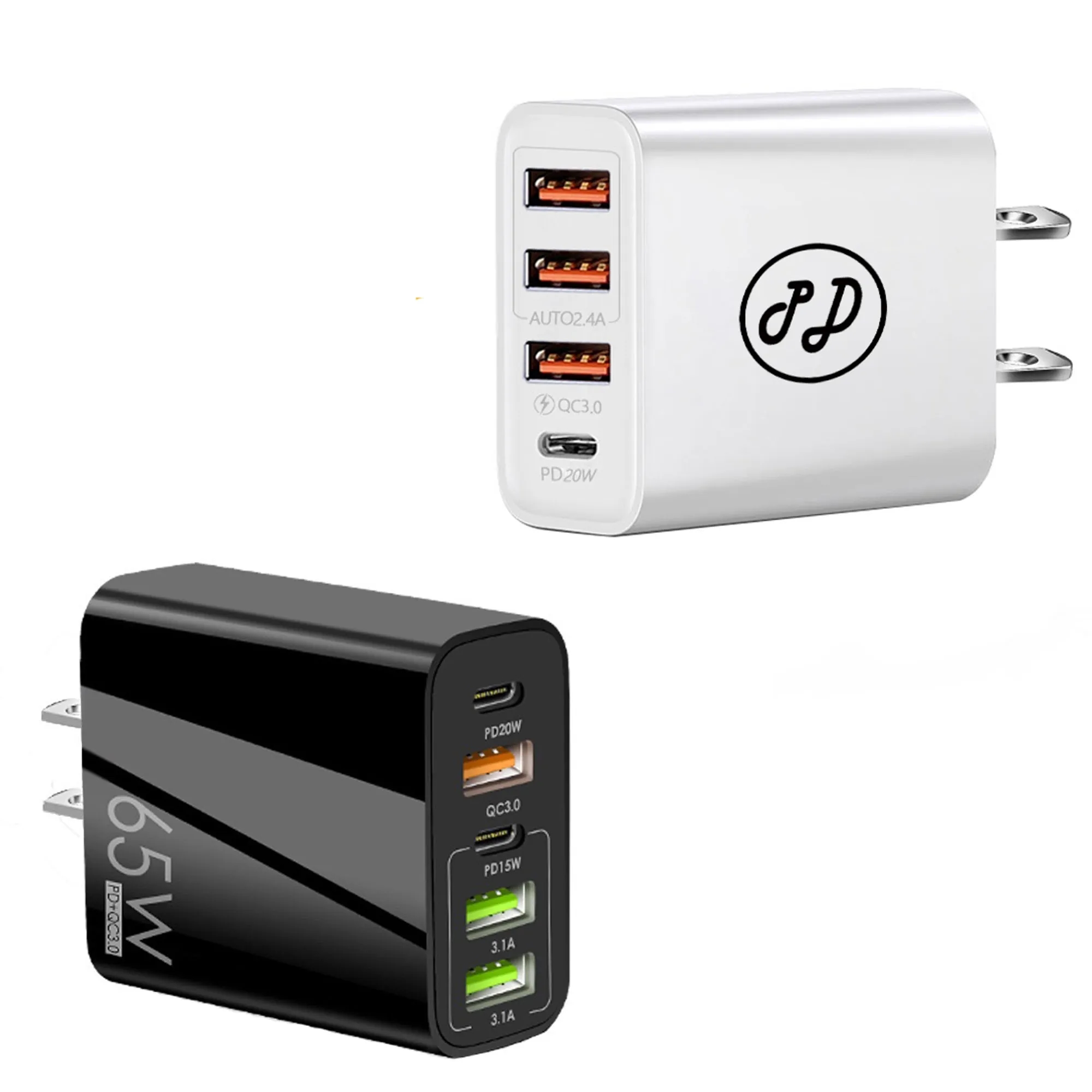 65W 5Port Mobile Phone Fast Charger 2