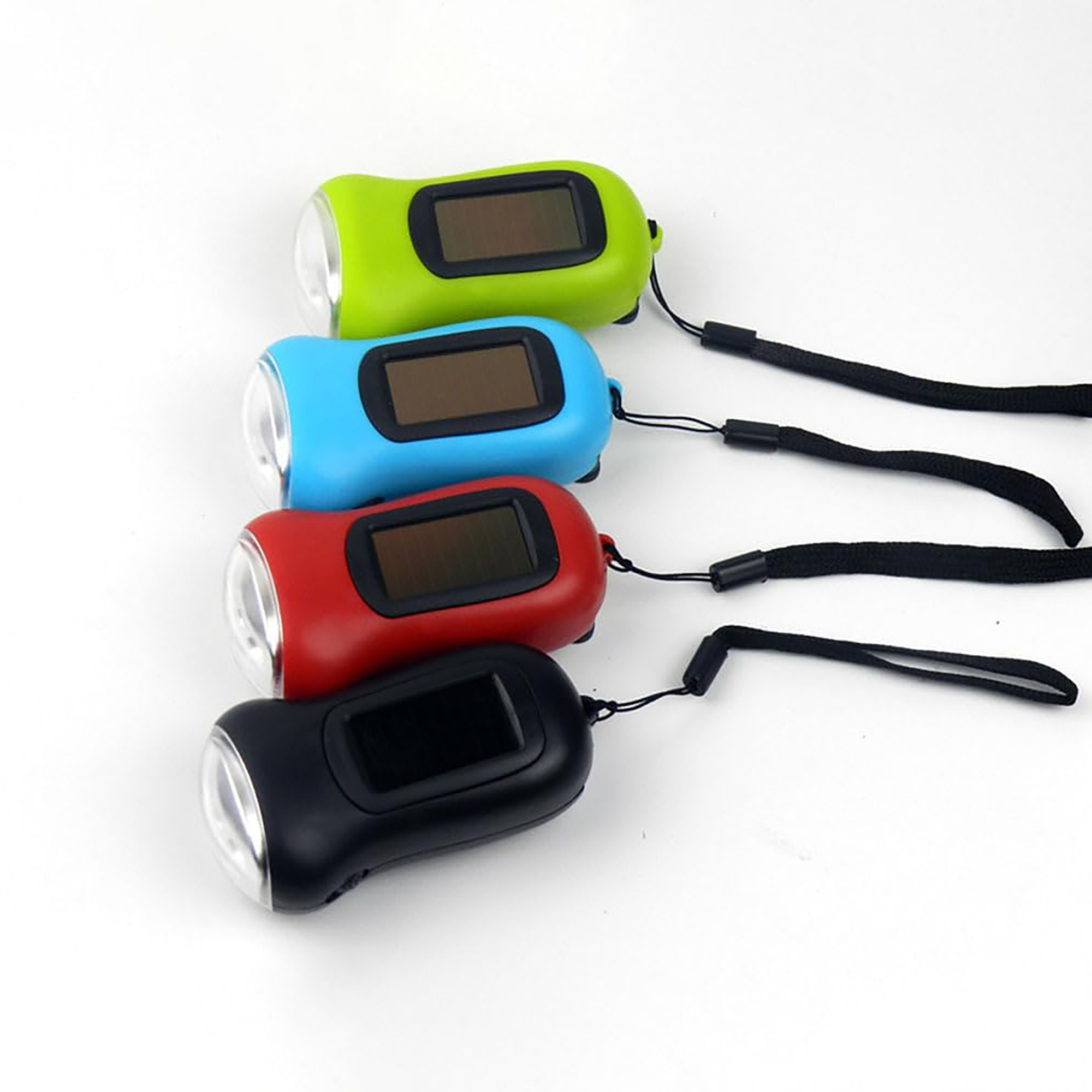 Hand-Crank and Solar Powered Emergency LED Flashlight 7
