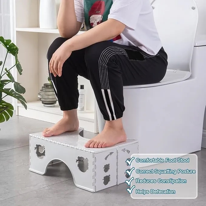 Foldable Toilet Stool with Non Slip Feet 5
