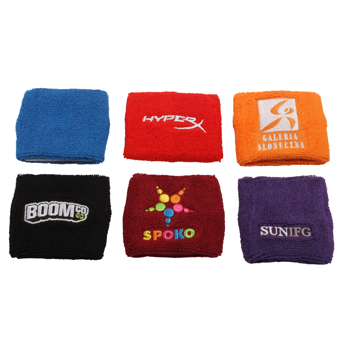 Embroidery Sports Terry Cotton Wristband Sweatband 2