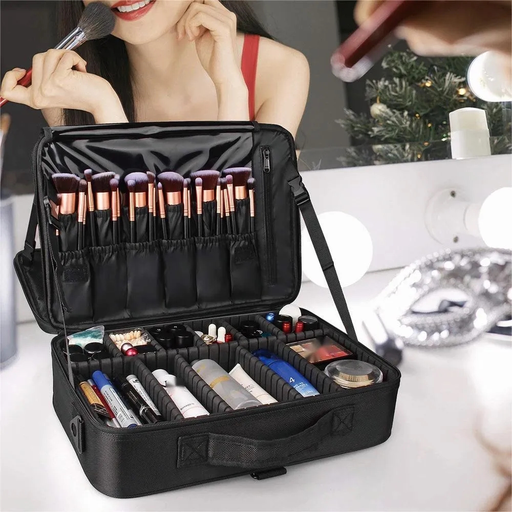 Large Capacity Makeup Case Cosmetic Organizer 4