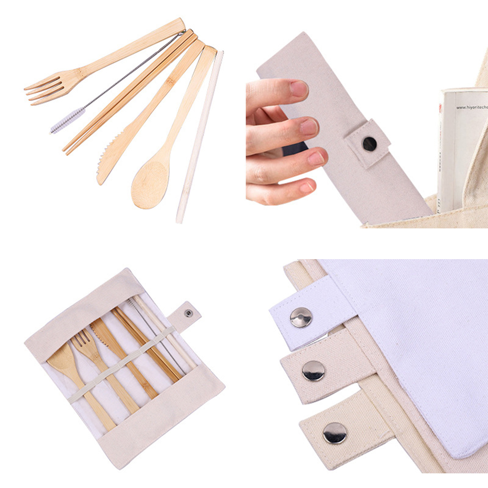 Bamboo Utensil Set Dinnerware 5