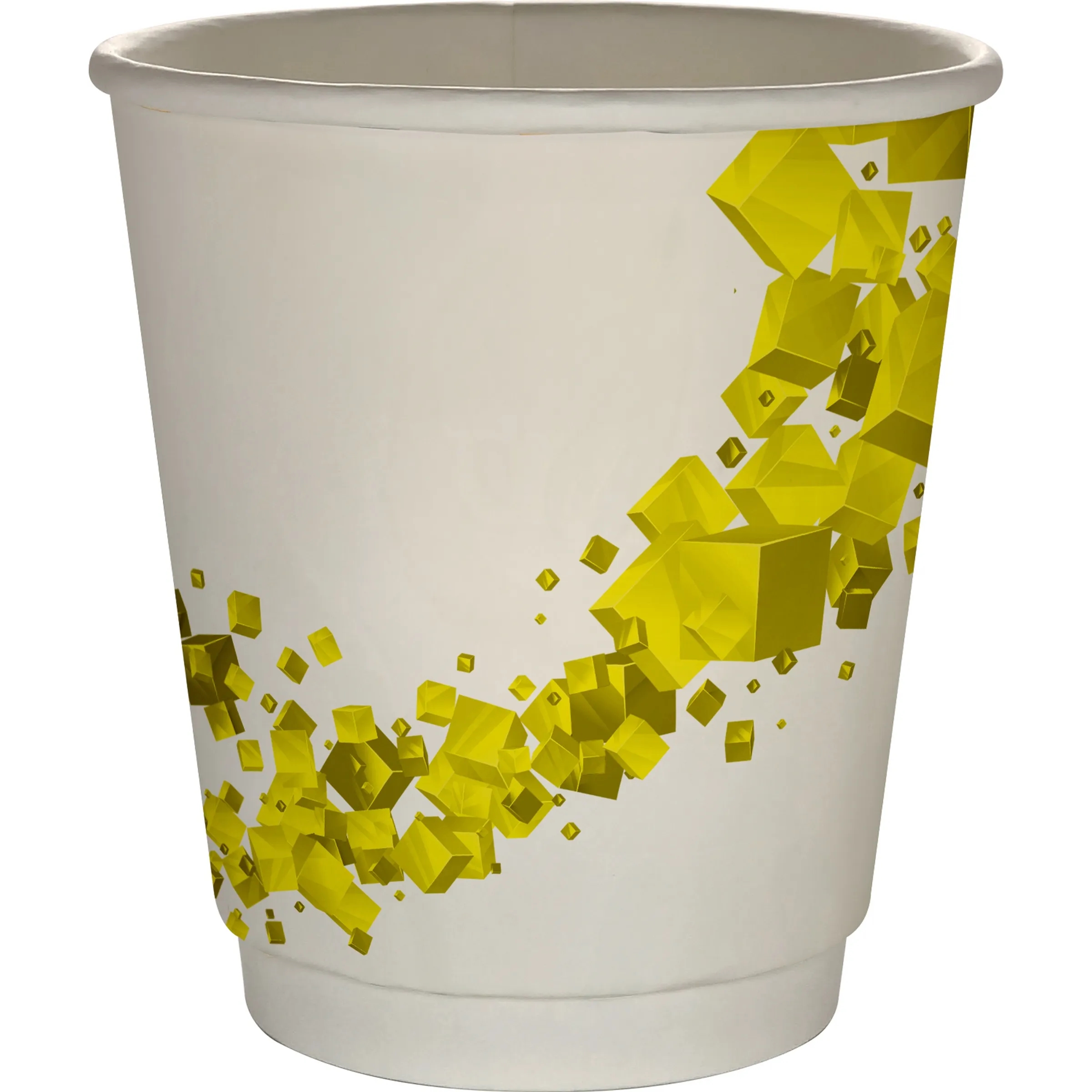 10 oz Full Color Floating Cubes Insulated Paper Cup 8
