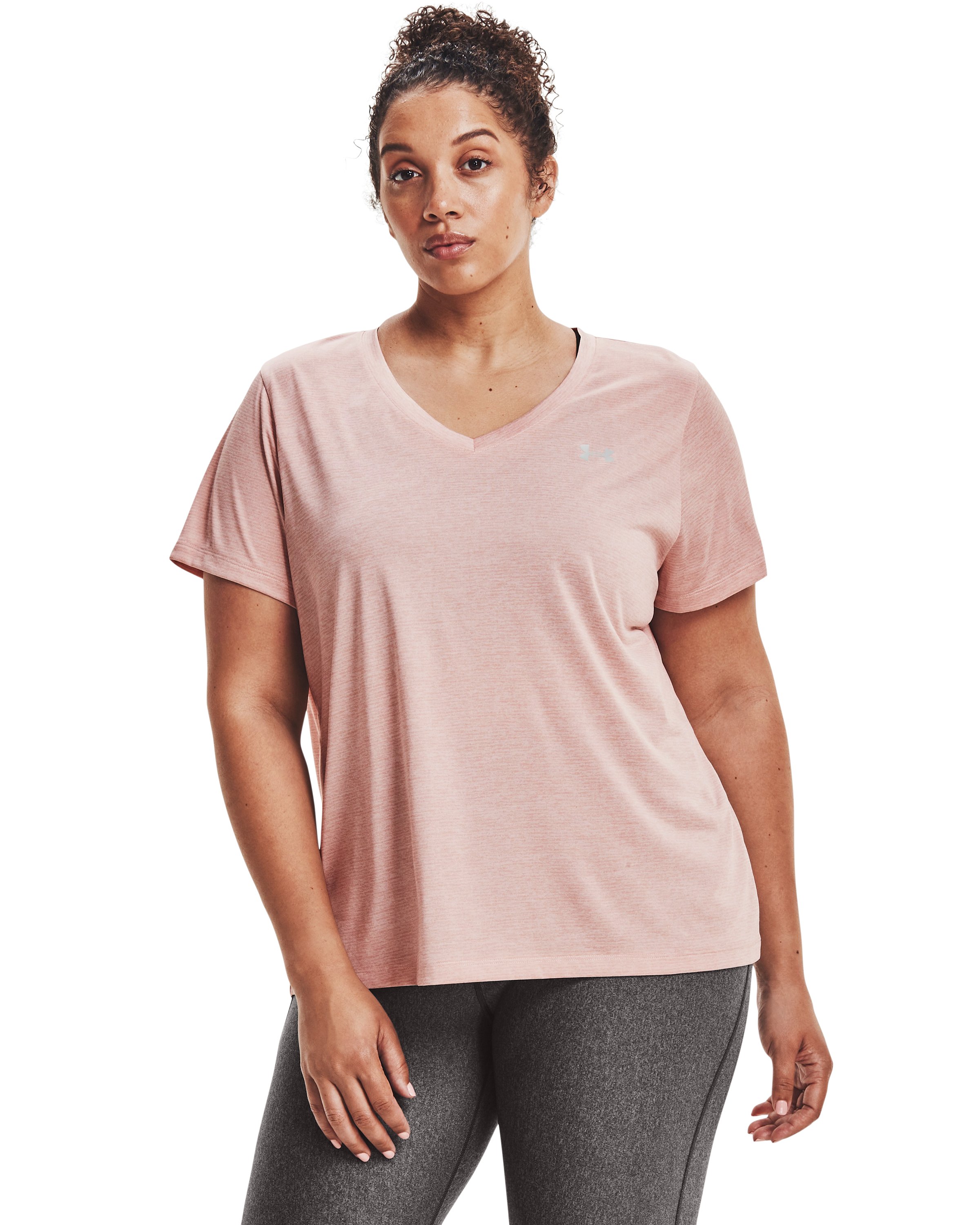 UA Tech Twist Women's V-Neck Short Sleeve 21