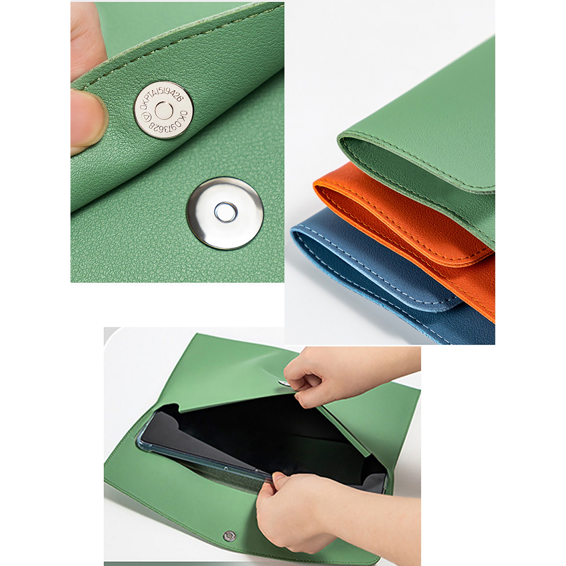 Pu Leather A4 File Folder Document Bag 3