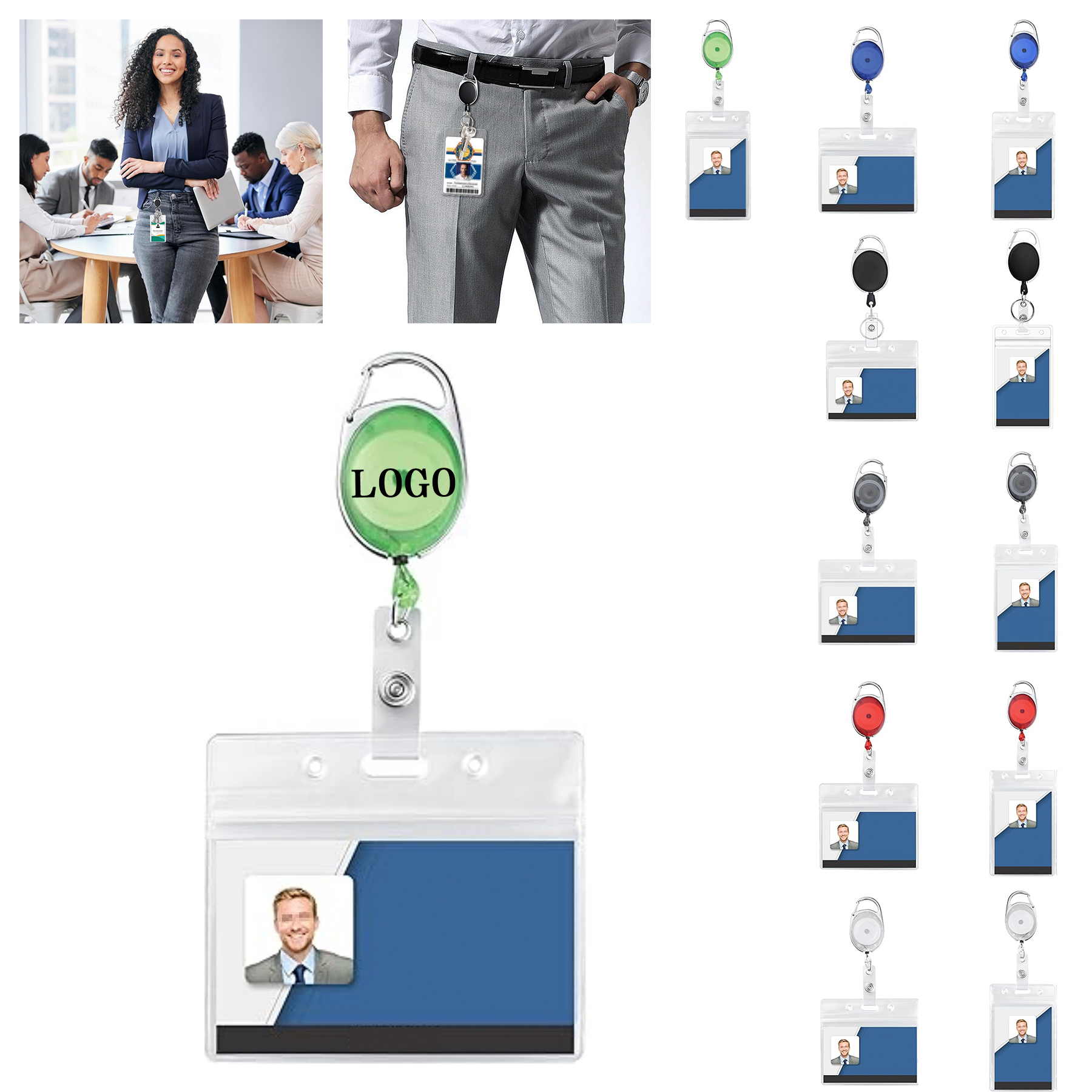 ID Badge Keyring Clip 4
