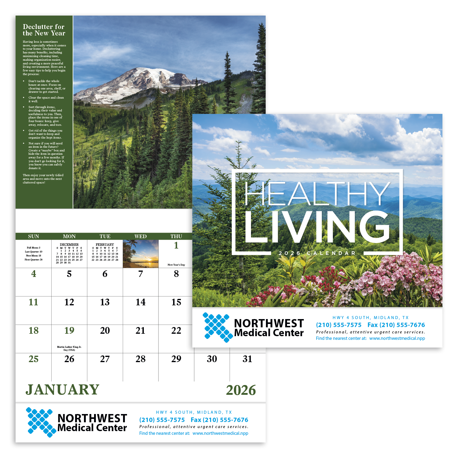 Good Value™ Healthy Living - Stapled Calendar 29
