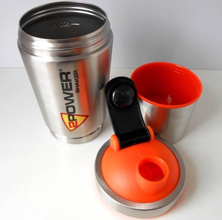 Steel Stainless Protein Powder Blender Bottle Sport Mug Cup 2
