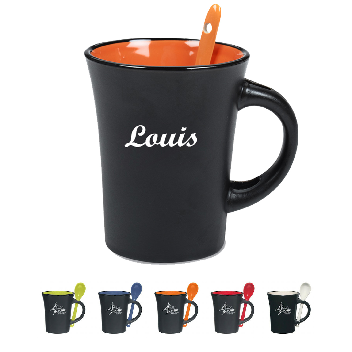Customizable Ceramic Mug W/ Spooner 5