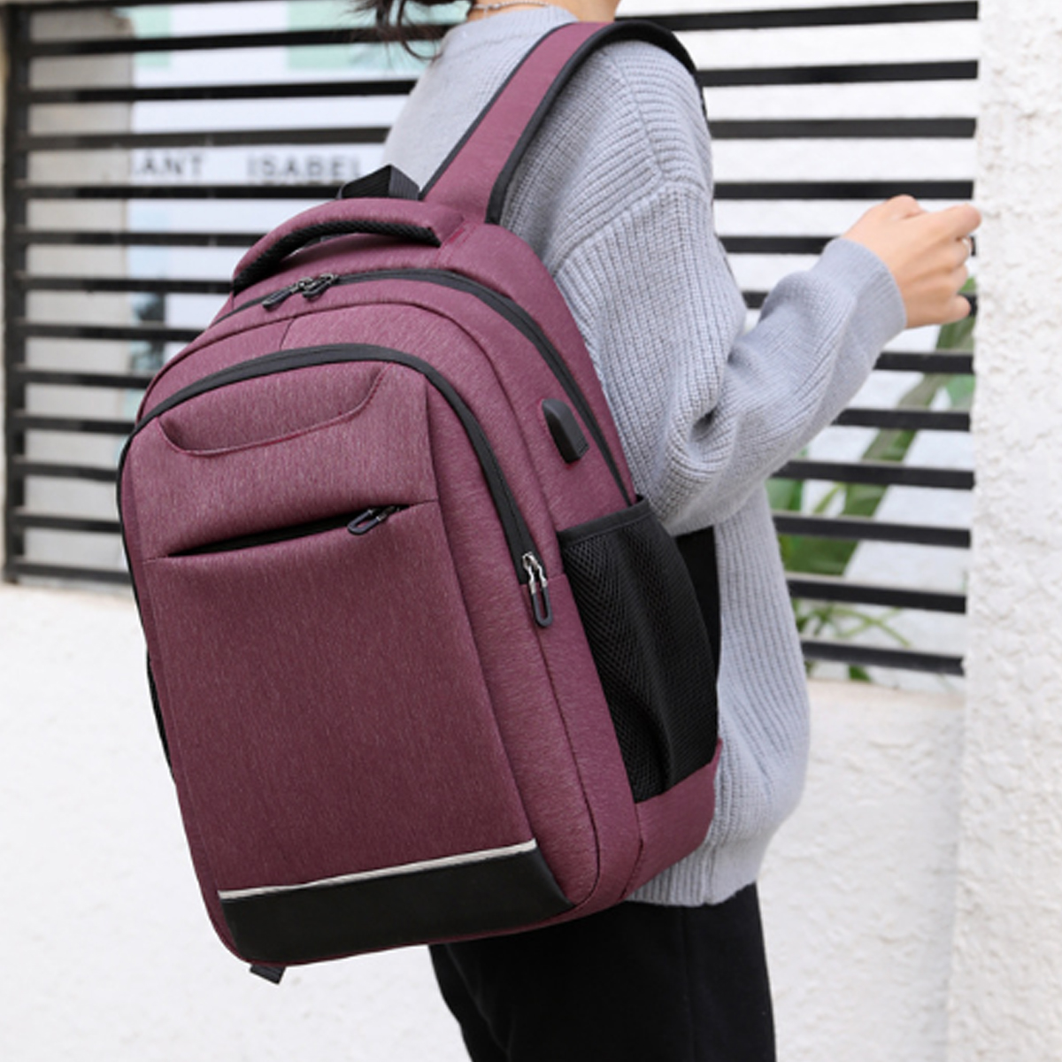 Durable Laptop Backpack with USB Charging Port 2