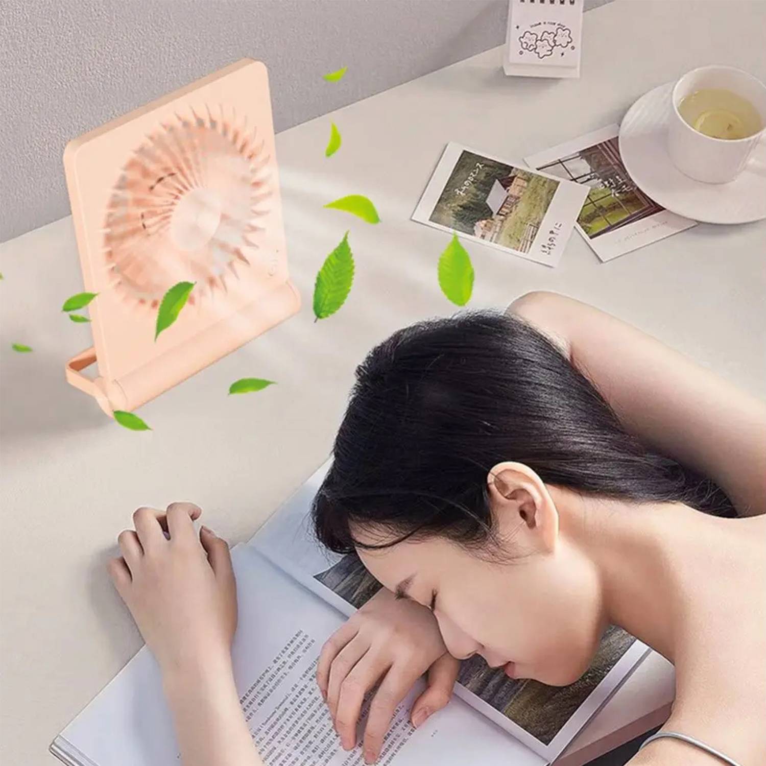 Portable 180 Degrees Adjustable Mini Desk Fan 5
