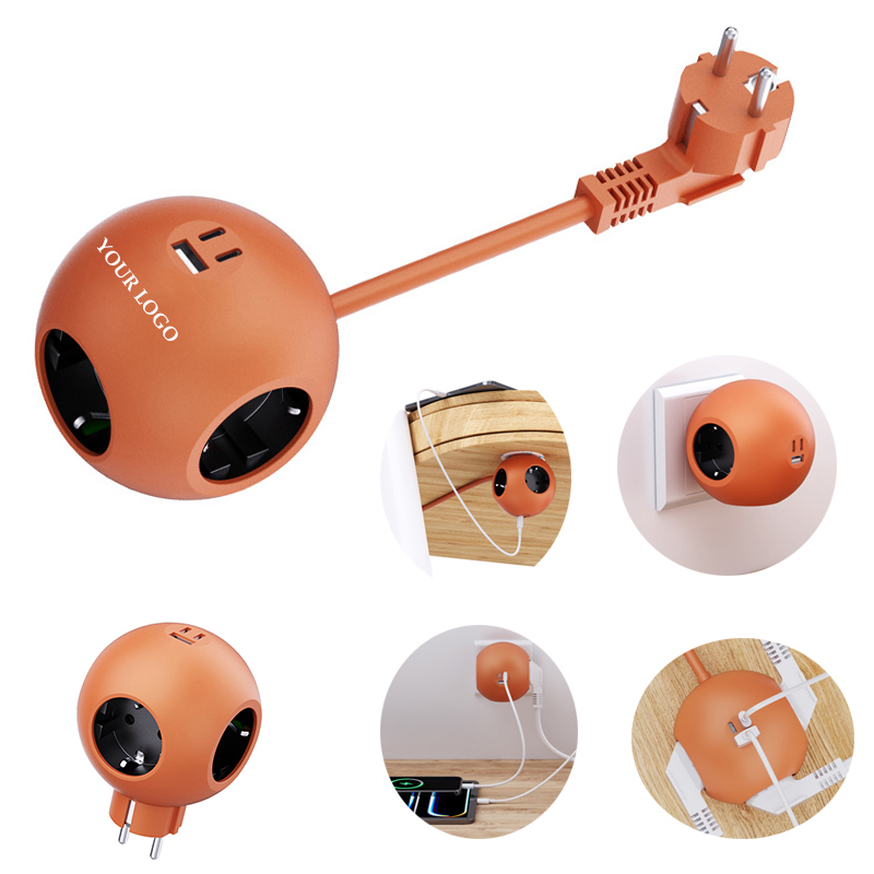 Socket Power Extension Board 3 Outlets 25W Fast Charging 2
