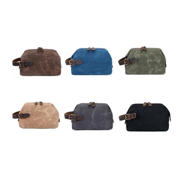 Waxed Canvas Toiletry Bag 3
