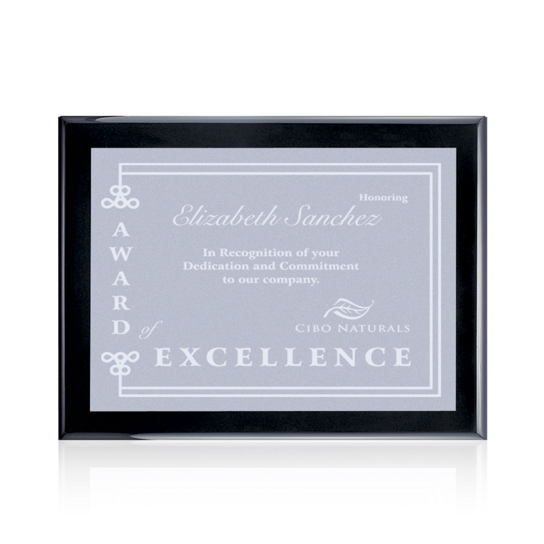 Oakleigh/Warden Plaque - Black Finish 7