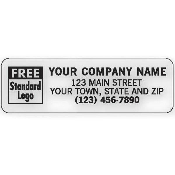 Label - Transparent Address Advertising, Padded 1