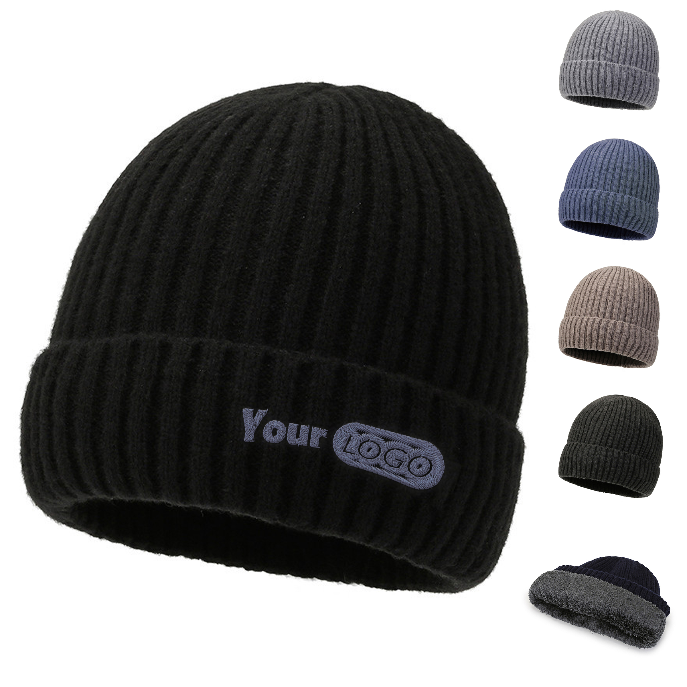 Knit Fabric Outdoor Warm And Cold Ear Protection Hat 2
