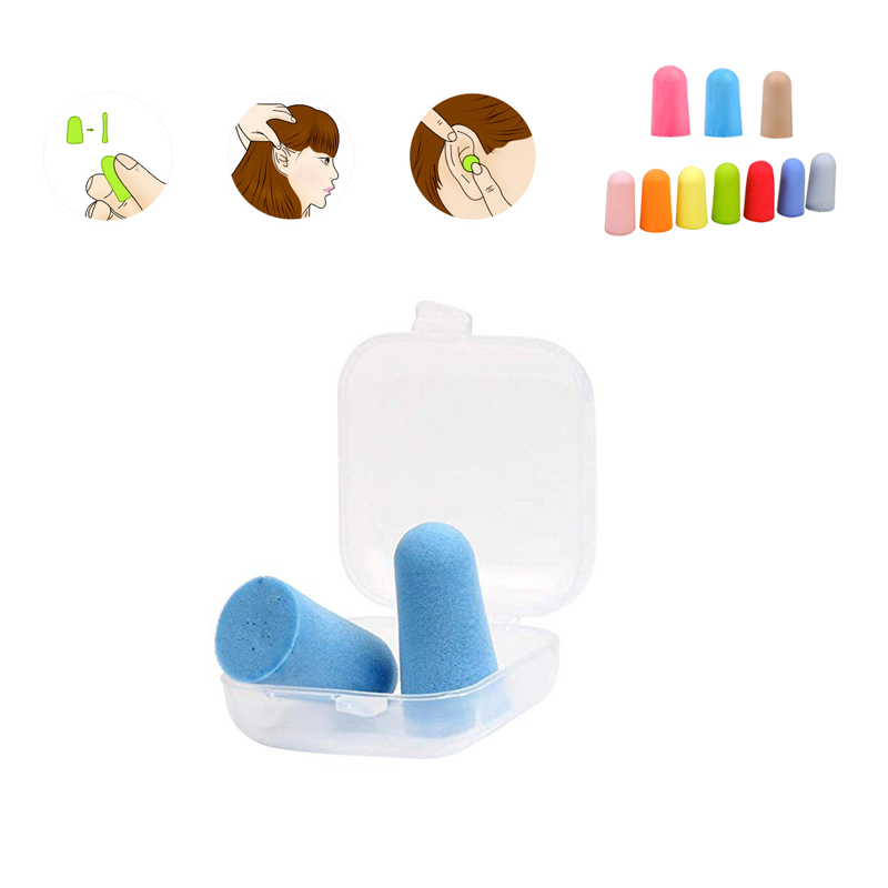 Sponge Earplugs inSquare Case 1