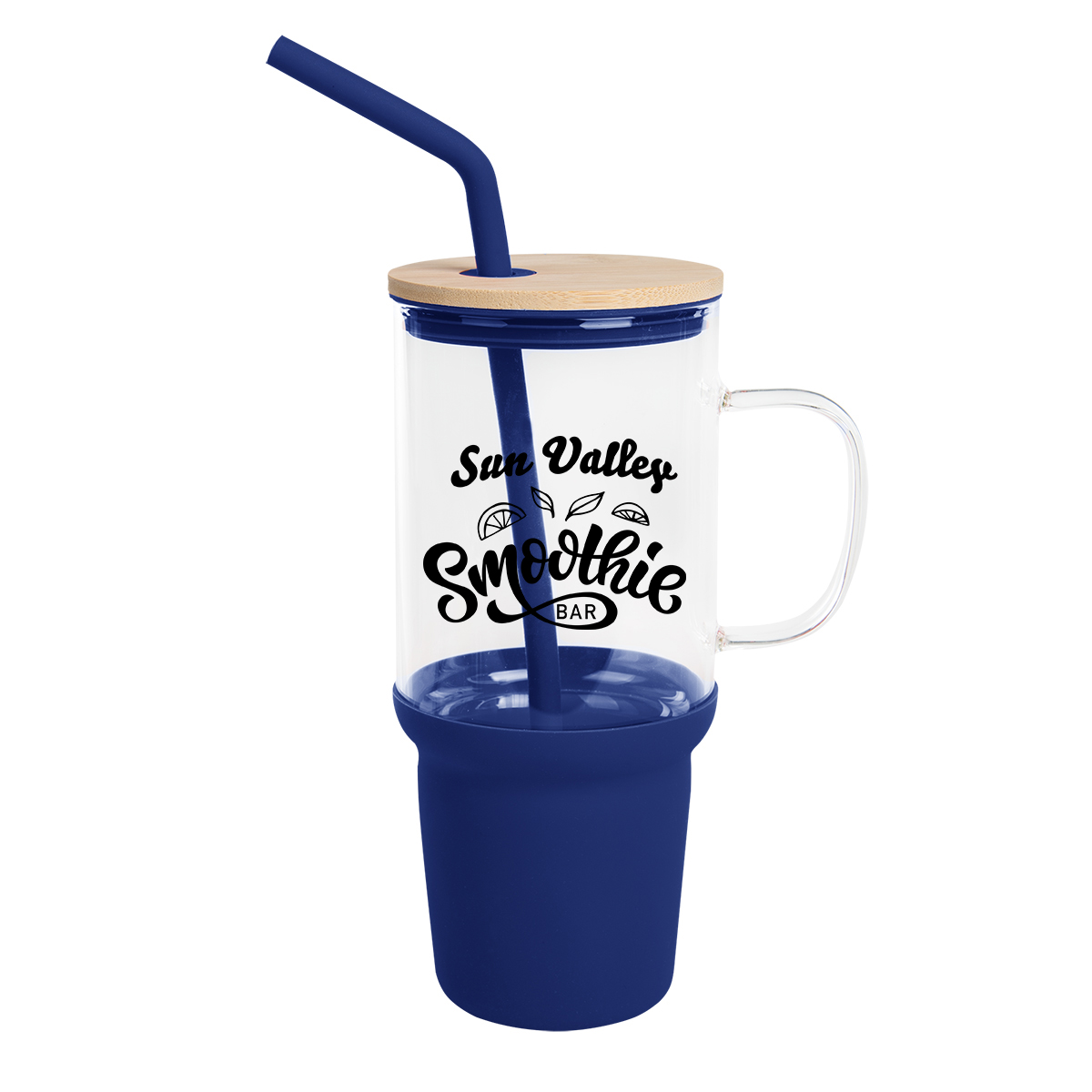 32 Oz. Evelyn Glass Tumbler With Handle 1