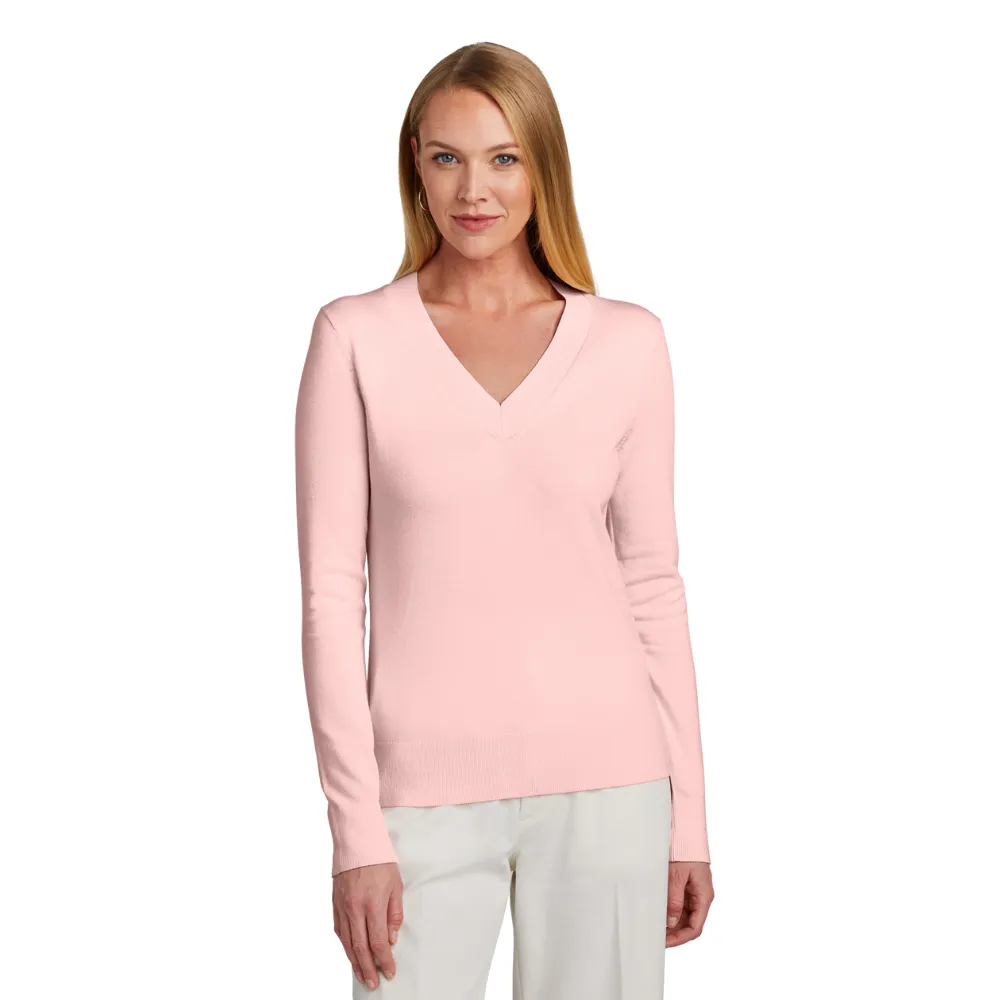 Brooks Brothers(R) Women's Cotton Stretch V-Neck Sweater 4