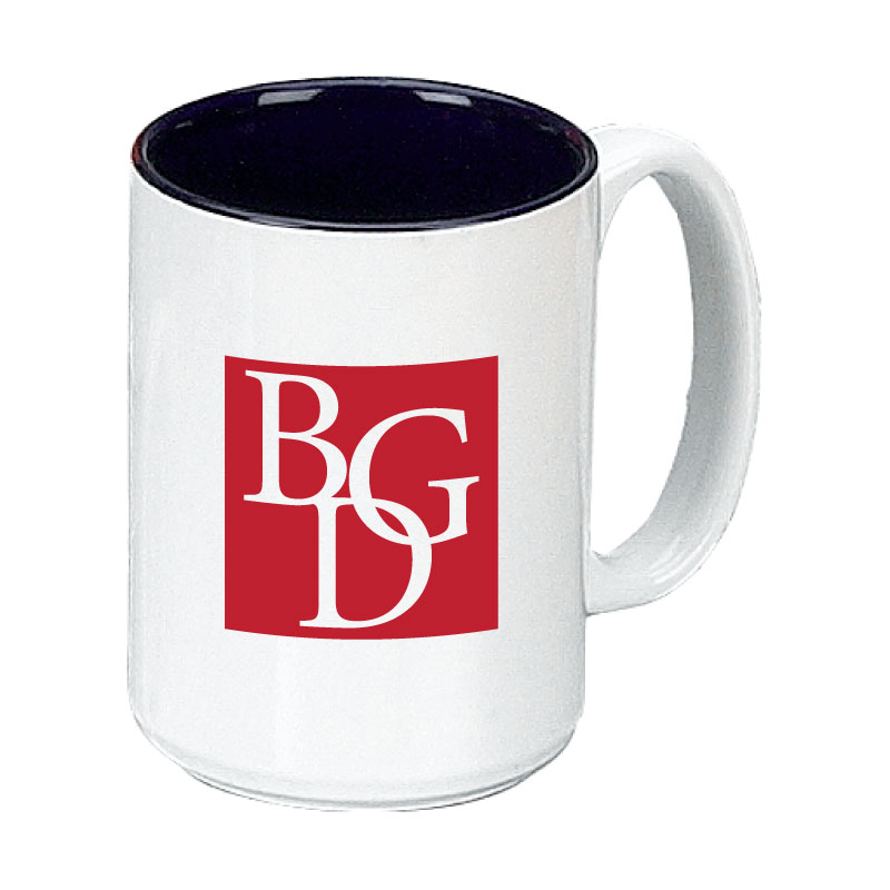 15 oz Cobalt Blue In / White Out Two Tone El Grande Mug