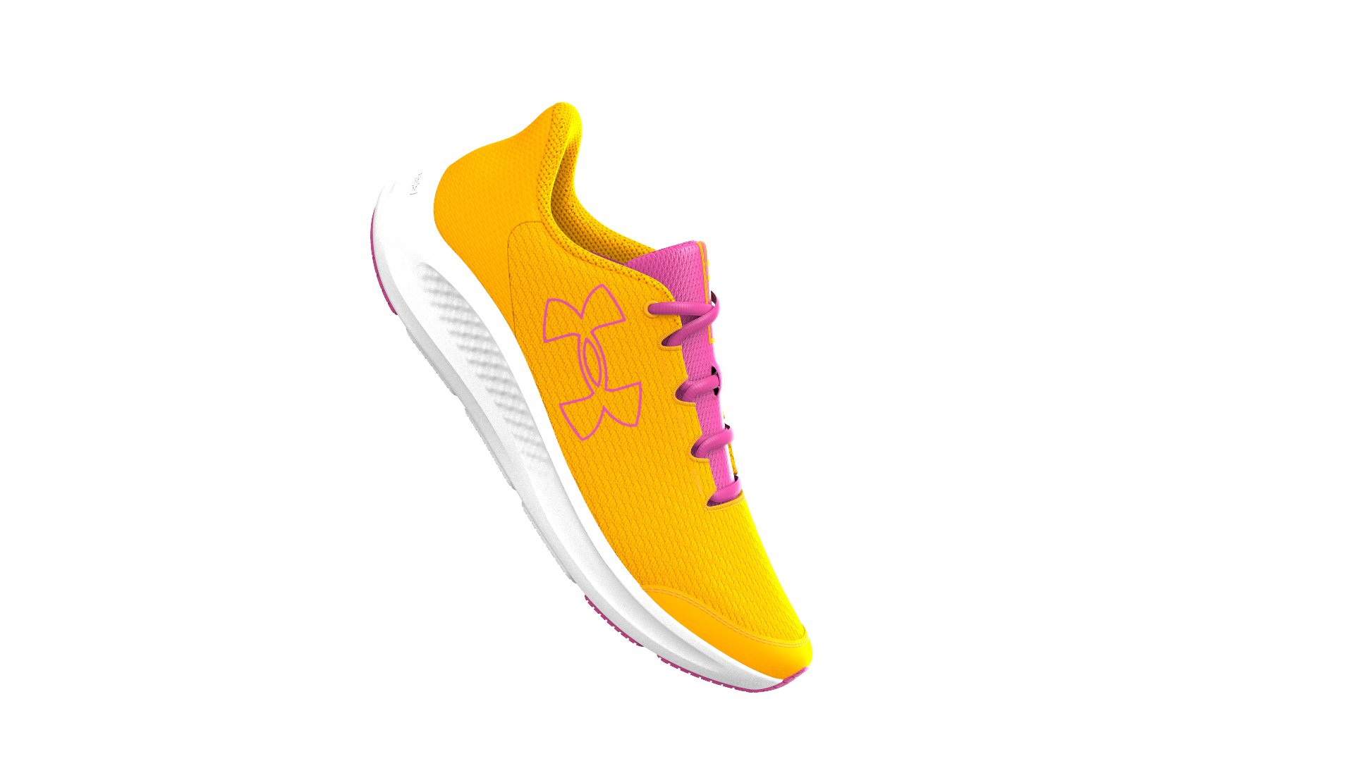 UA Charged Pursuit 3 Big Logo Girls' Grade School Running Shoes 1