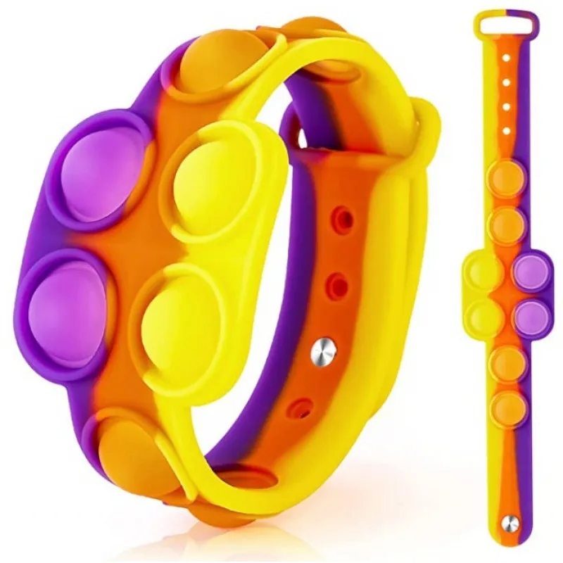 Push Pops Bubble Sensory Fidget Bracelet Toys Stress Relief 3