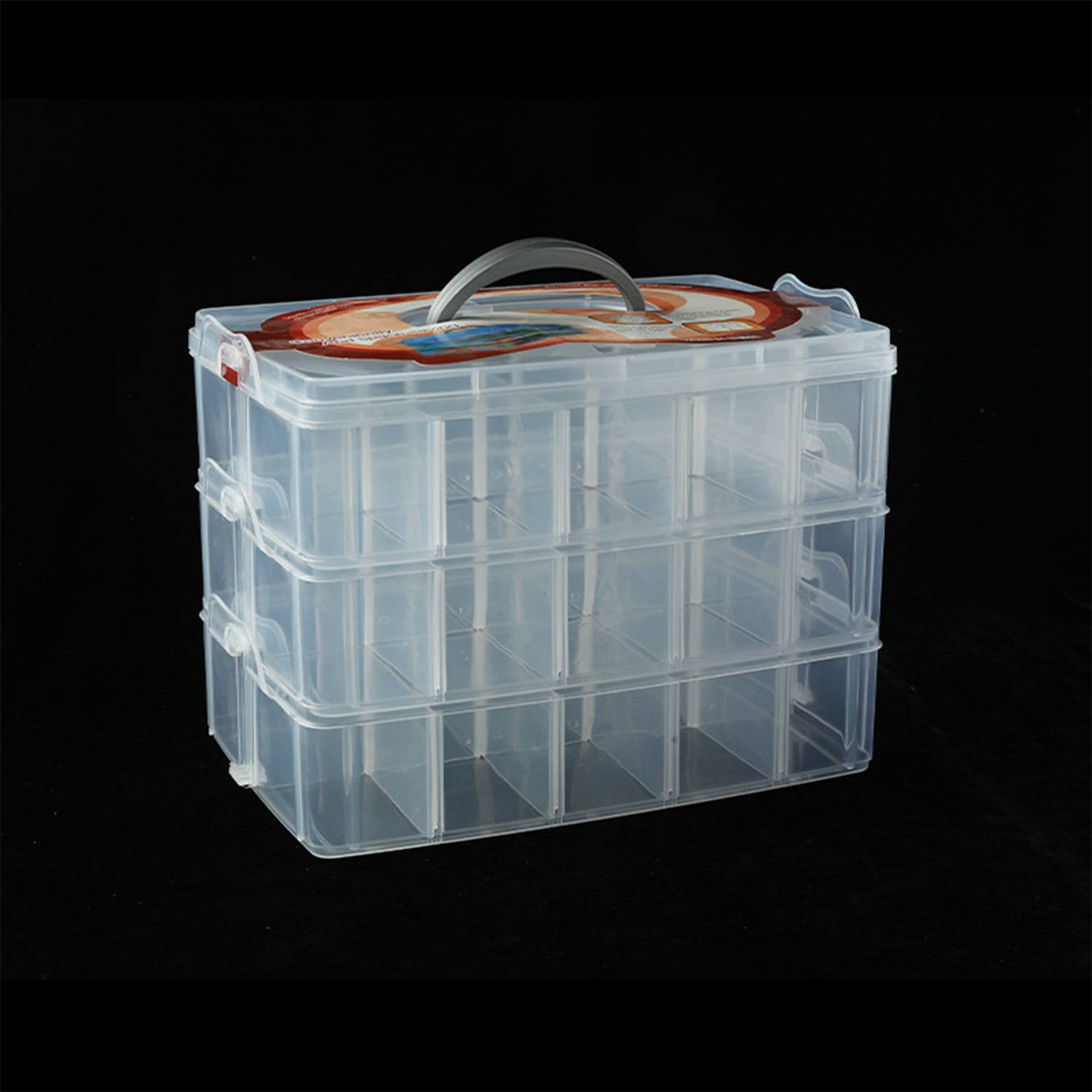 Detachable Transparent Plastic Sock Storage Box 6