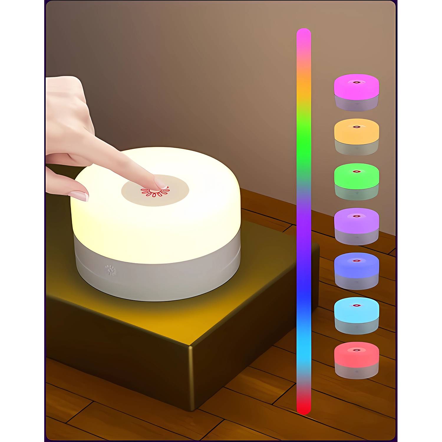 Remote Control Light Bedside Touch Sensor Night Lamps 3