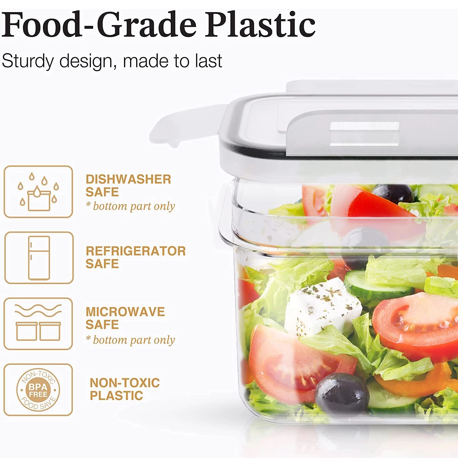 Airtight Food Storage Containers Set With Lids (24 Pack) 2