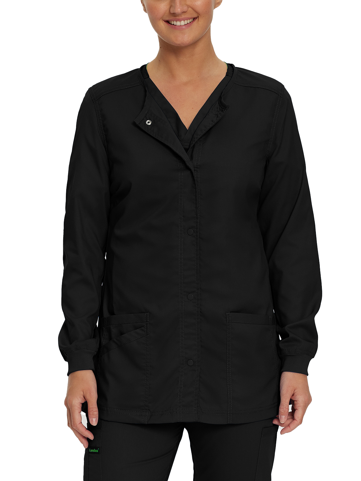 Landau - ProFlex - Women's Three-Pocket Snap Front Jacket 2