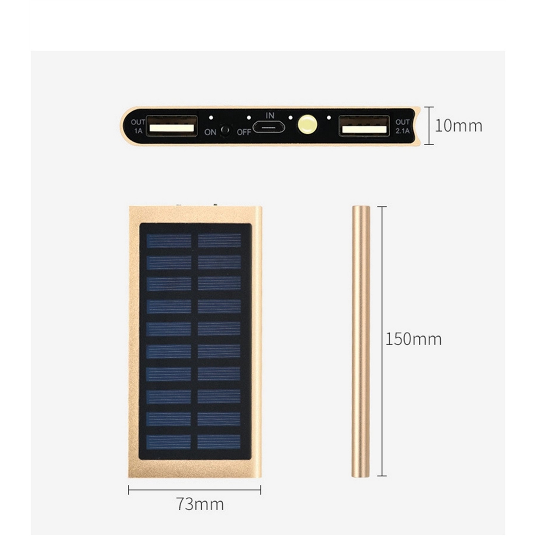 10000Mah Solar Charger 2