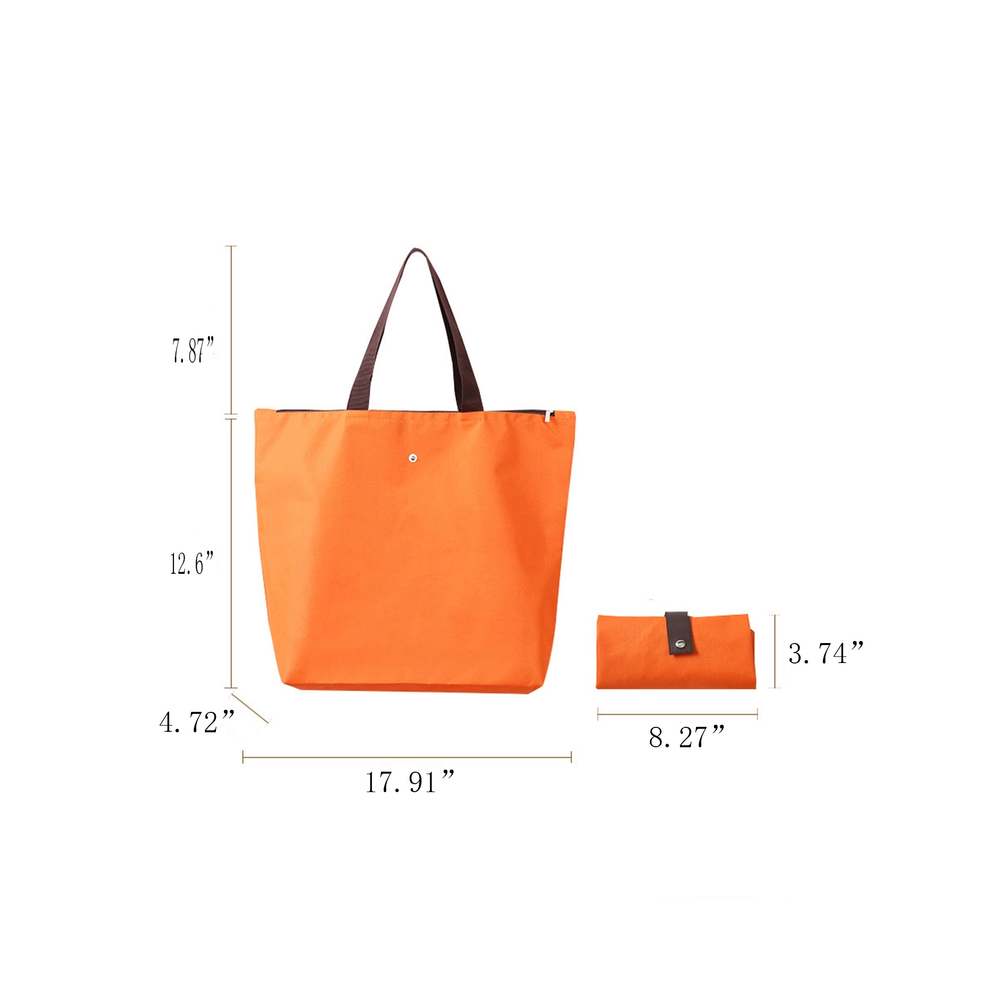 Foldable Shopping Tote Bag, custom tote bag with logo imprint 2