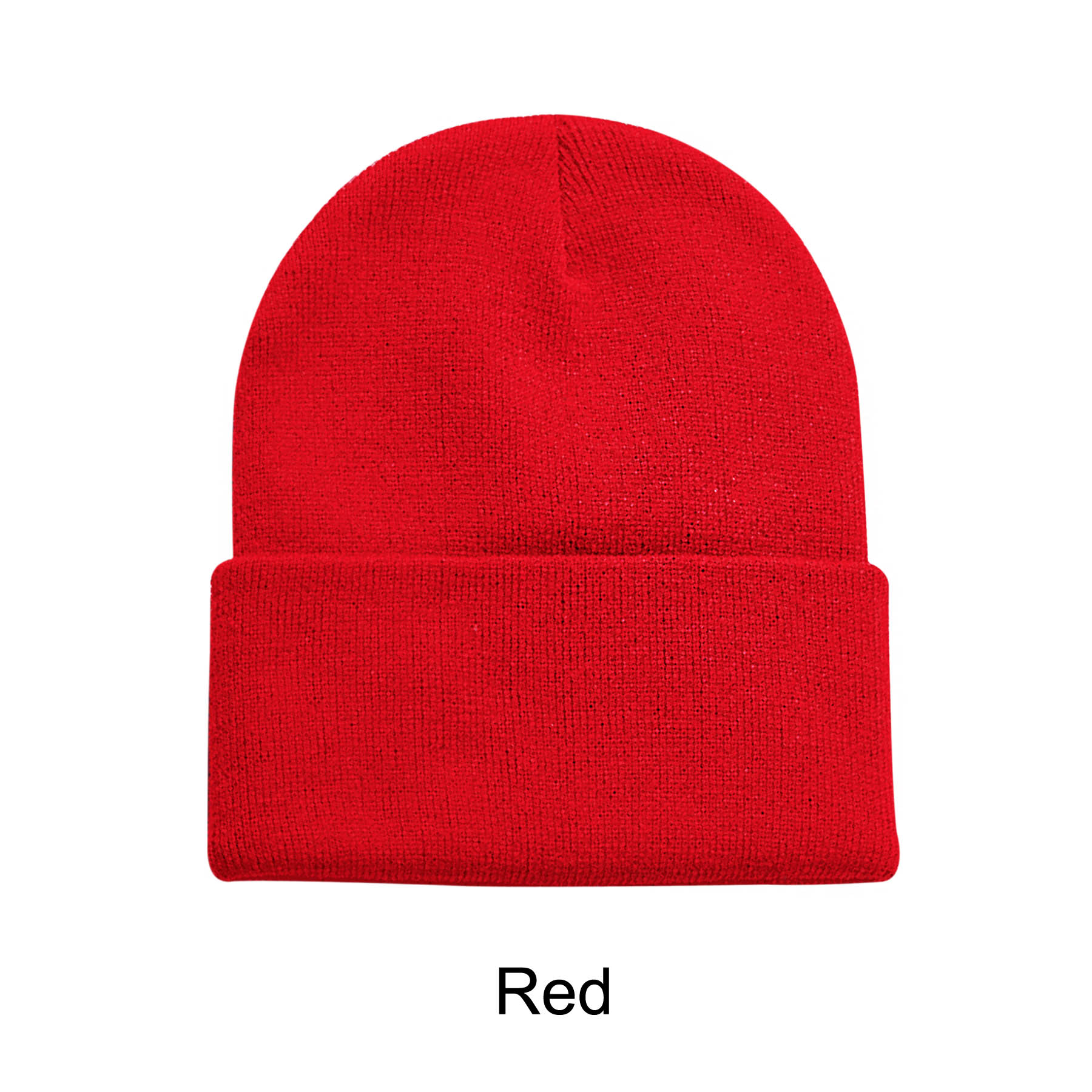 12" High Acrylic Beanie Knit Cap 1