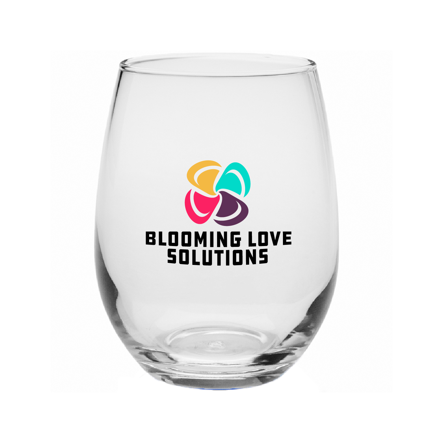 9 oz. Tulip Stemless Wine Glass (Full Color Imprint) 3