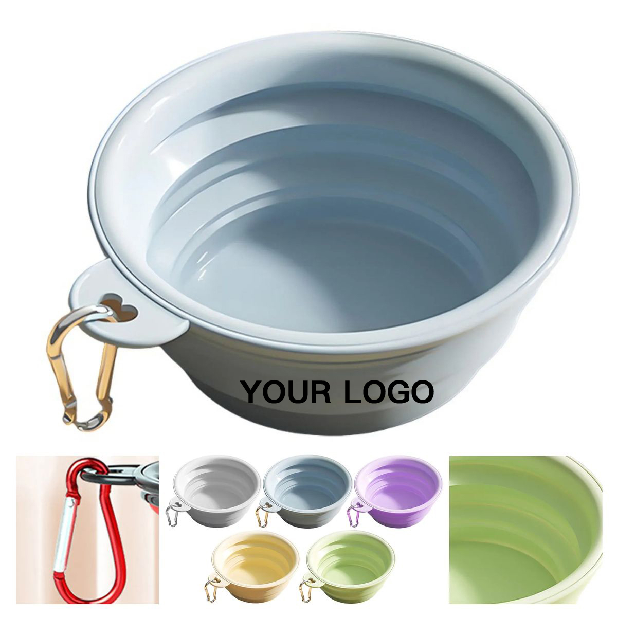 Foldable Silicone Pet Bowl for Outdoor Use 3