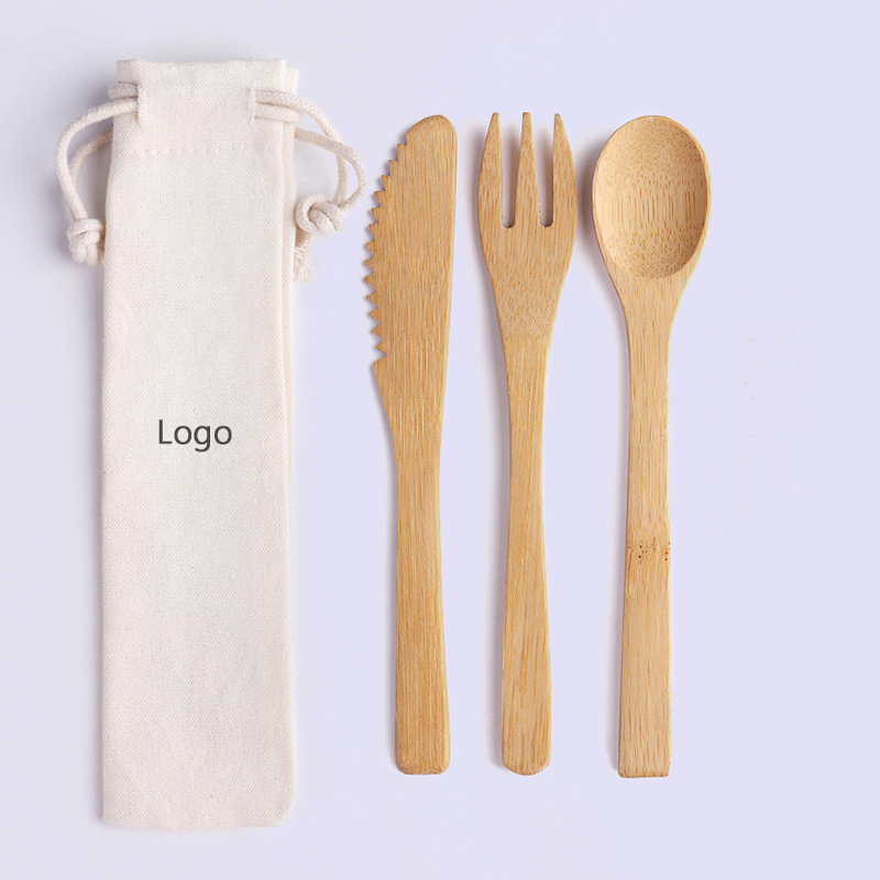 3 Piece Bamboo Utensil Set 2