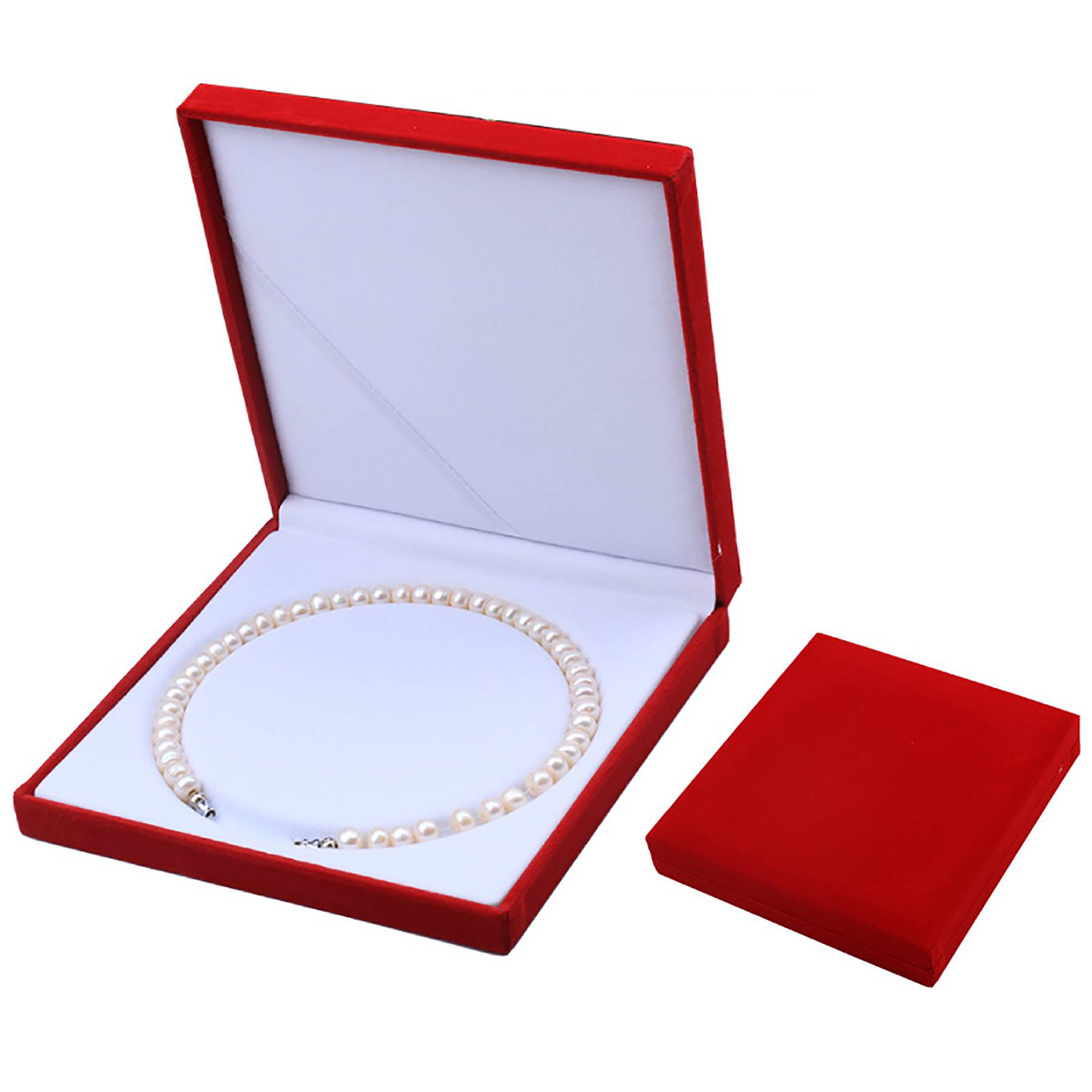 Flannelette pearl jewelry box Pendant packaging 4